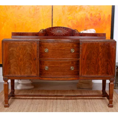 Antikes Sideboard aus Mahagoni Massivholz 1920