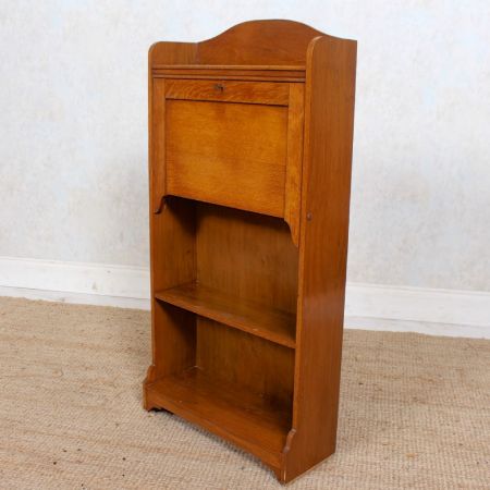 Stilvoller Edwardianischer Sekretär, Bureau Bookcase, Arts & Crafts aus massivem Eichenholz