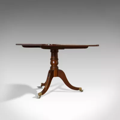 Antiker englischer Mahagoni Frühstückstisch von ca. 1820
