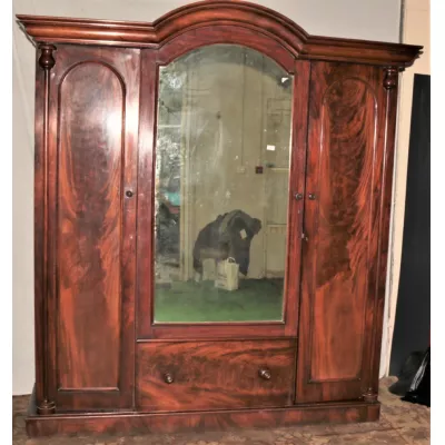 victorian mahogany wardrobe.