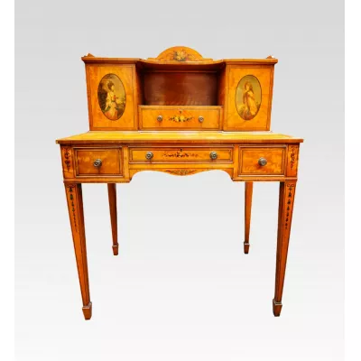 19th century satinwood painted bonheur du jour / desk oak ca. 1900 Jh.