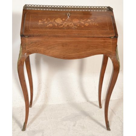 bureau de dame in king wood and inlaid mahagoni ca.1900 Jh.