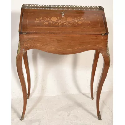 bureau de dame in king wood and inlaid mahagoni ca.1900 Jh.