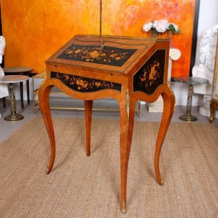 century french bureau de dame ladies writing desk mahogany ca. 1880 Jh.