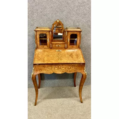 victorian bureau de dame ladies desk Walnut ca. 1870 Jh.