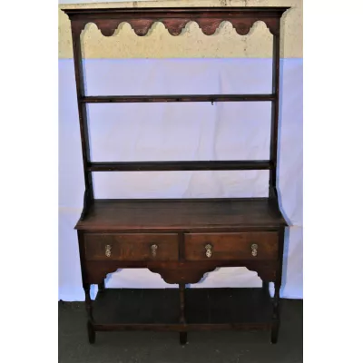 a small antique oak welsh dresser ca. 1800