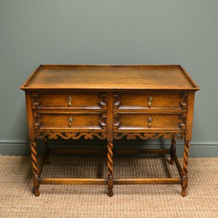 quality edwardian oak antique dresser base ca. 1920  Jh.