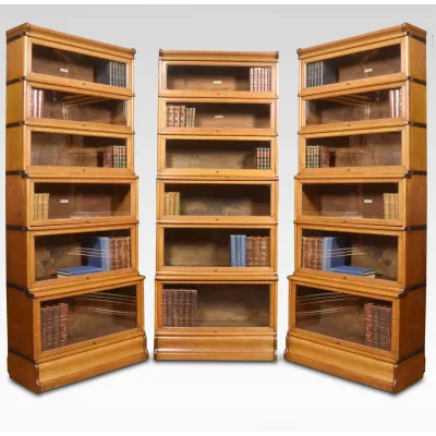 Antikes 3er Set Globe Wernicke Bücherschränke, 6 Elemente, ca. 1910