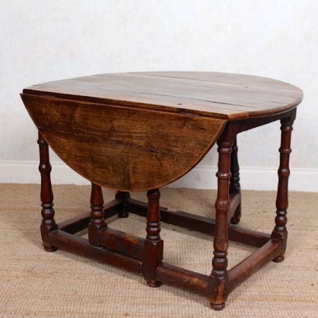 Englischer Esstisch/Gateleg Dining Table, original antik, ca.1780