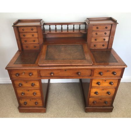 Antiker viktorianischer Registry / Dickens Desk