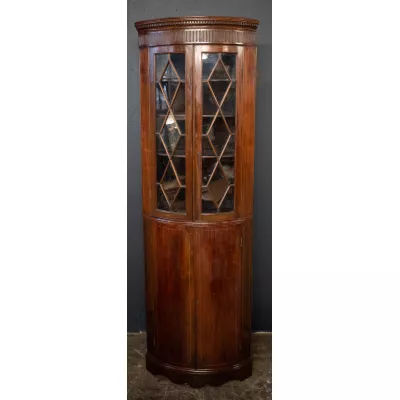 Georgianischer Mahagoni Eckschrank
