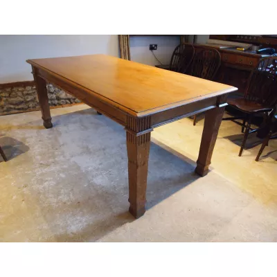 Englischer Tisch aus edwardianischer massiver Eiche