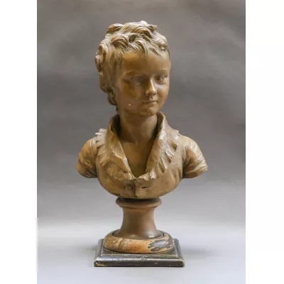 49 cm Skulptur: Büste des jungen Alexandre Brongniart