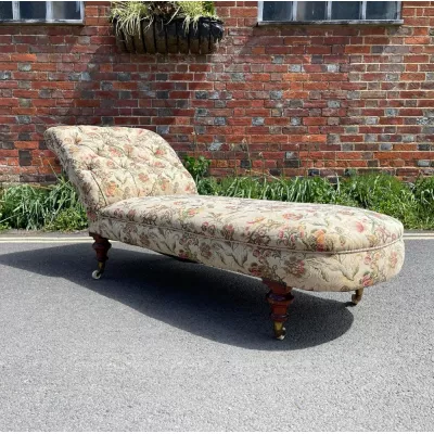 Englisches viktorianisches Chaise Longue / Daybed