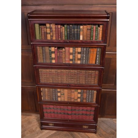 Edwardian Globe Wernicke Bookcase aus Mahagoni, fünfteilig