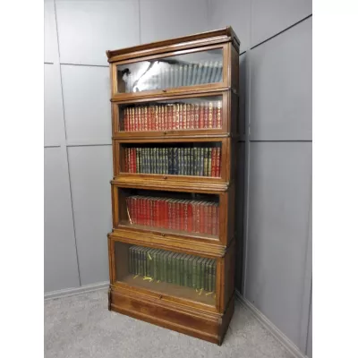 Antikes edwardian Bücherregal im Globe Wernicke Stil