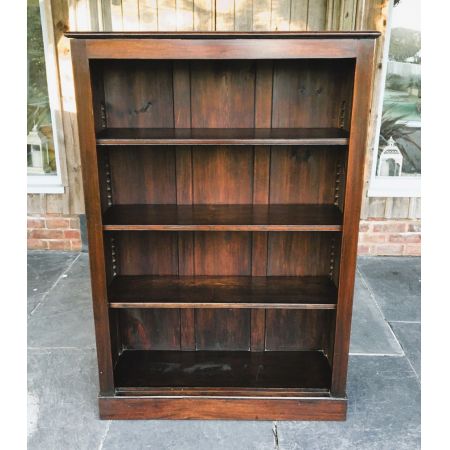 Antikes edwardian open bookcase/ offenes Bücherregal aus massivem Mahagoni