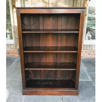 Antikes edwardian open bookcase/ offenes Bücherregal aus massivem Mahagoni