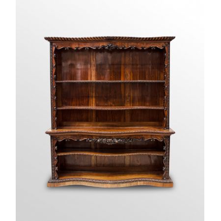 Offenes Palisander Bücherregal / serpentine open bookcase