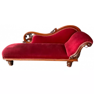 Antike Chaise Lounge aus Mahagoni im Viktorianischen Stil