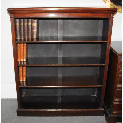 Edwardianisches Bücherregal aus Mahagoni