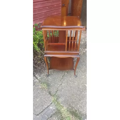 Antikes edwardian revolving bookcase/ Bücherregal aus Mahagoni
