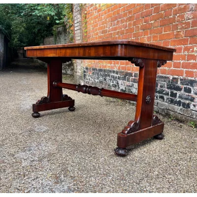 Mahagoni Schreibtisch / library desk im William IV Stil