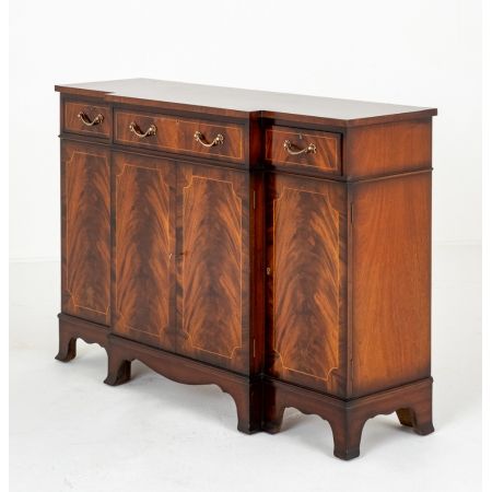 Mahagoni Breakfront Sideboard im Regency Stil