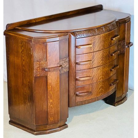 Antikes Sideboard aus Eichenholz  Art Deco  Original