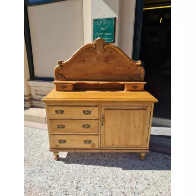 Antikes Kiefern Sideboard / Kommode im Viktorianischen Stil