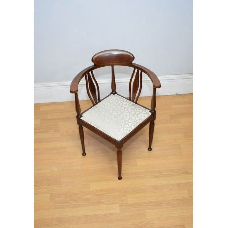 Mahagoni Eckstuhl /corner chair aus der Edwardianischen Epoche