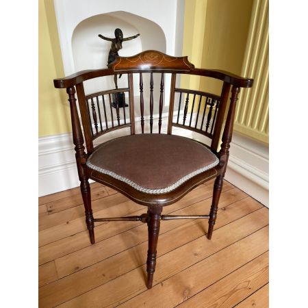 Mahagoni Stuhl / corner chair aus der Edwardianischen Epoche