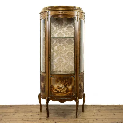 Antiker Französischer Glasvitrinenschrank im Louis-XV-Stil / french glass display cabinet