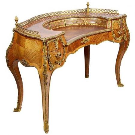 Antiker Damenschreibtisch / ladies desk im Louis XVI Stil aus französischem Königsholz