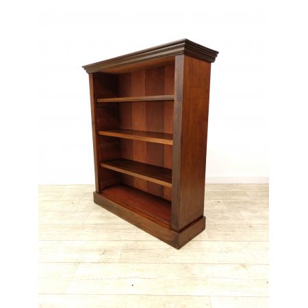 Antikes Viktorianisches Bücherregal / open bookcase aus Mahagoni