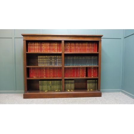 Antikes Edwardianisches Bücherregal / open bookcase aus Eichenholz