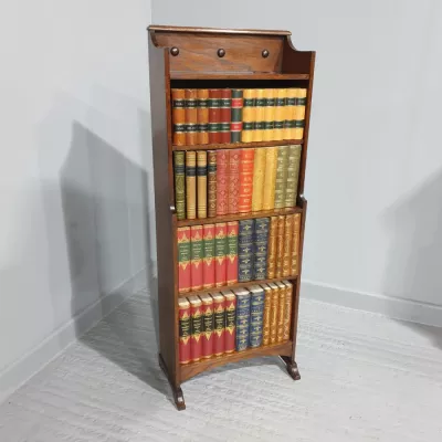 schmalles Bücherregal / waterfall bookcase aus Eichenholz