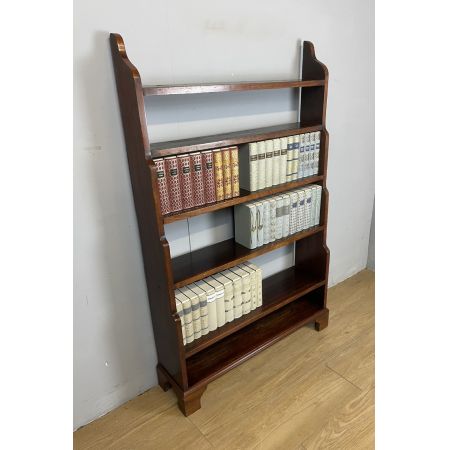 Antikes freistehendes wasserfall Bücherregal aus Mahagoni / freestanding waterfall bookcase