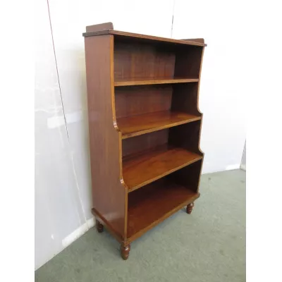 Antikes Bücherregal / waterfall bookcase mit Intarsien