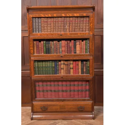 Beeindruckendes Eichen-Bücherregal aus der Edwardianischen Epoche
