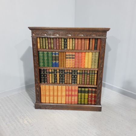 Antikes Bücherregal aus Eichenholz mit verstellbaren Regalböden