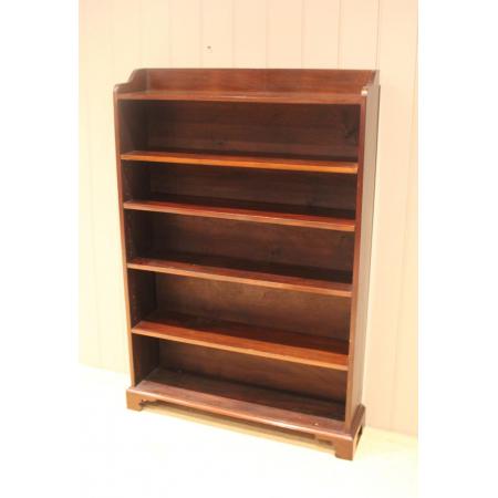 Edwardianisches open bookcase aus Mahagoni