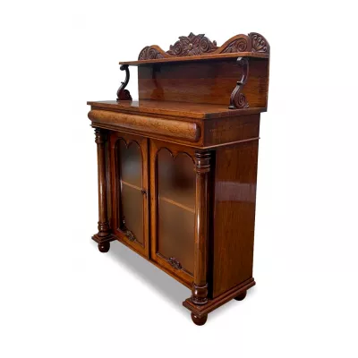 Regency rosewood chiffonier/ Schrank mit Aufsatz