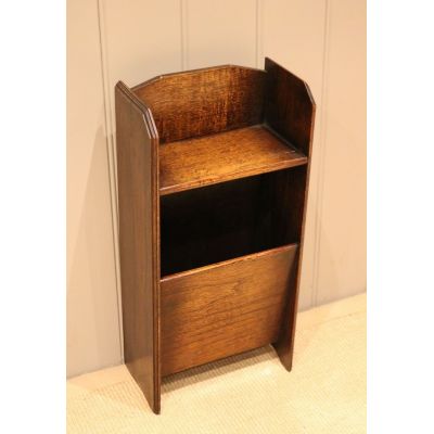 oak magazine rack, Eichen Magazinhalter