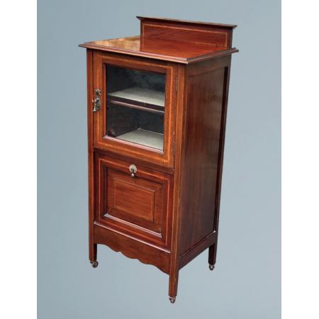 edwardianischer Mahagoni Musikschrank, Notenschrank