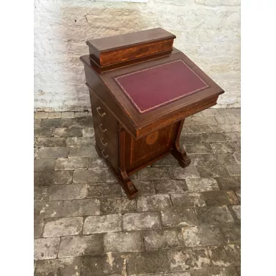 Edwardianischer Mahagoni Davenport, desk