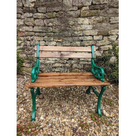 Antiker Gartenstuhl, single cast iron garden chair