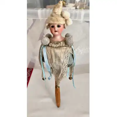 Charmante Schoenau & Hoffmeister Bisque Headed Marotte – C1890