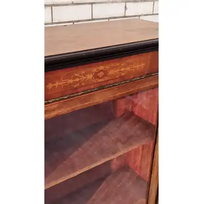 Antiker viktorianischer Walnuss-Pier-Schrank – Elegantes Möbelstück, ca. 1880