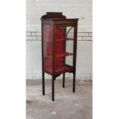 Originale Edwardianische Mahagoni-Vitrine